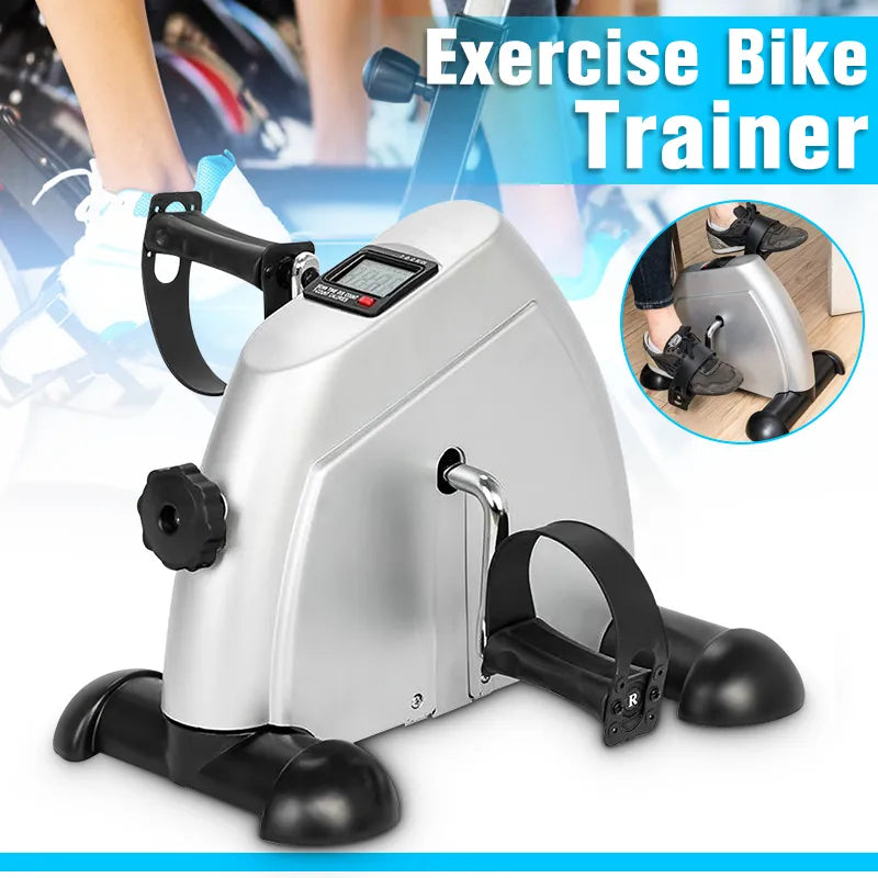 Home Exercise Bicycle Trainer-Portable Under Desk Pedal Exerciser - Get Fit While You Work - Retail Second
