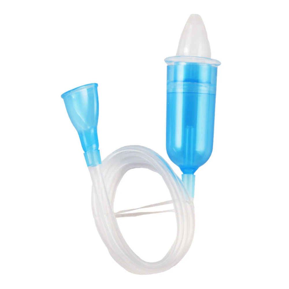 Practical Absorption Silicone Safe Soft Tip Newborn Baby Nose Cleaner Sniffling Device Infant Vacuum Suction Nasal Aspirator Retail Second