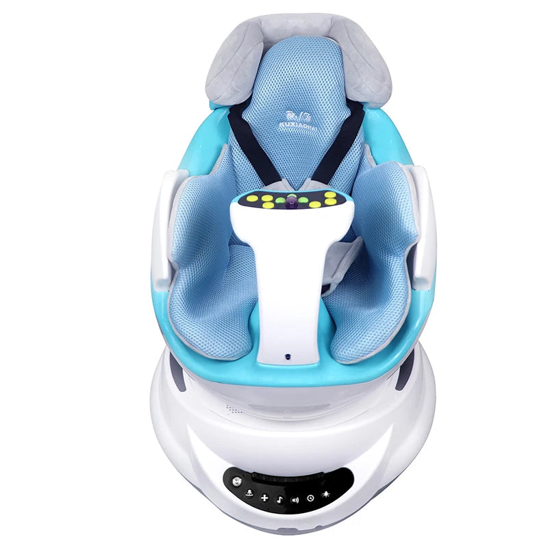 2021 New Smart Children's Music Rocking Chair To Coax Baby Artifact Indoor Smart Remote Control Baby Electric Car Retail Second