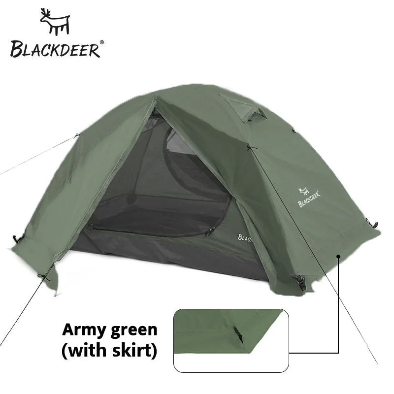 Blackdeer Archeos 2-3 People Backpacking Tent Outdoor Camping 4 Season Winter Skirt Tent Double Layer Waterproof Hiking Survival - Retail Second