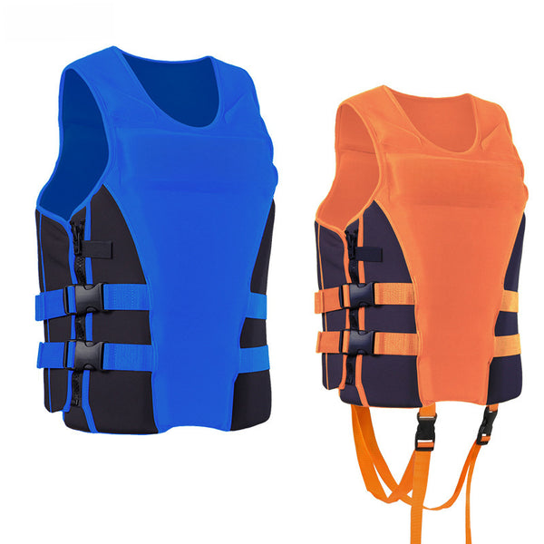 Swimming Drifting Fishing Boat Children Adult Life Jacket Safety Ribbon Buoyancy Professional Rescue Vest Retail Second