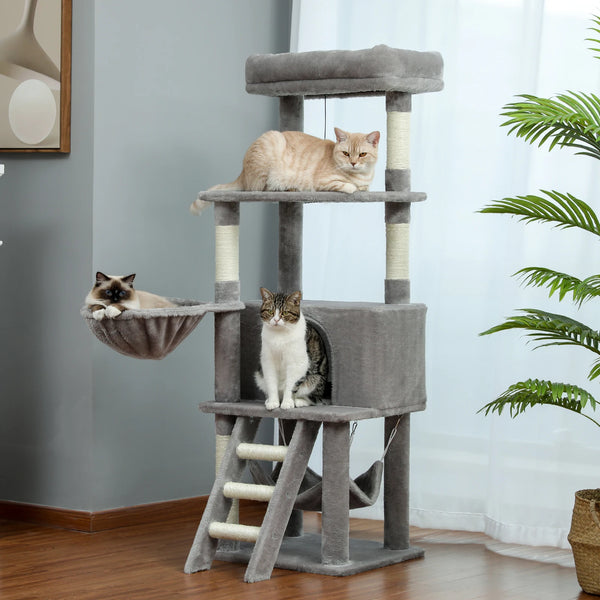 Free Shipping Multi-Level Cat Tree with Condo Cat Scrapers Cat Accessories gatos когтеточка для кошек игрушки для кошек когтеточ Retail Second