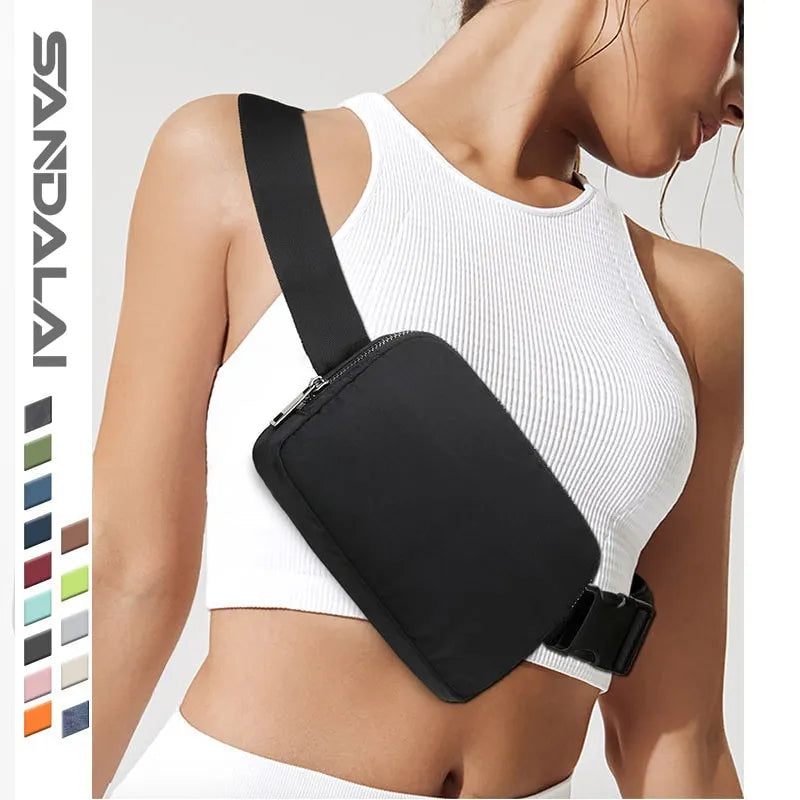 Casual Waist Bag Waterproof Portable Pack Zipper Chest Bag Outdoor Sports Crossbody Bag Casual Travel Belt Bag Retail Second
