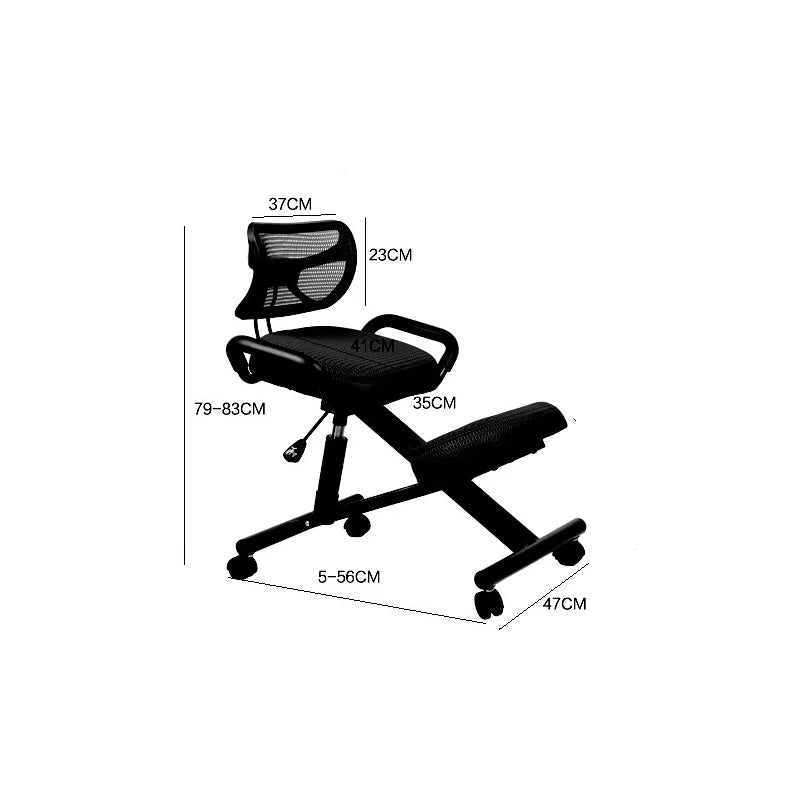 Corrected Sitting Position Backrest Home Computer Chair Folding Steel Writing Chair Rotating Lifting Ergonomic Chair Retail Second