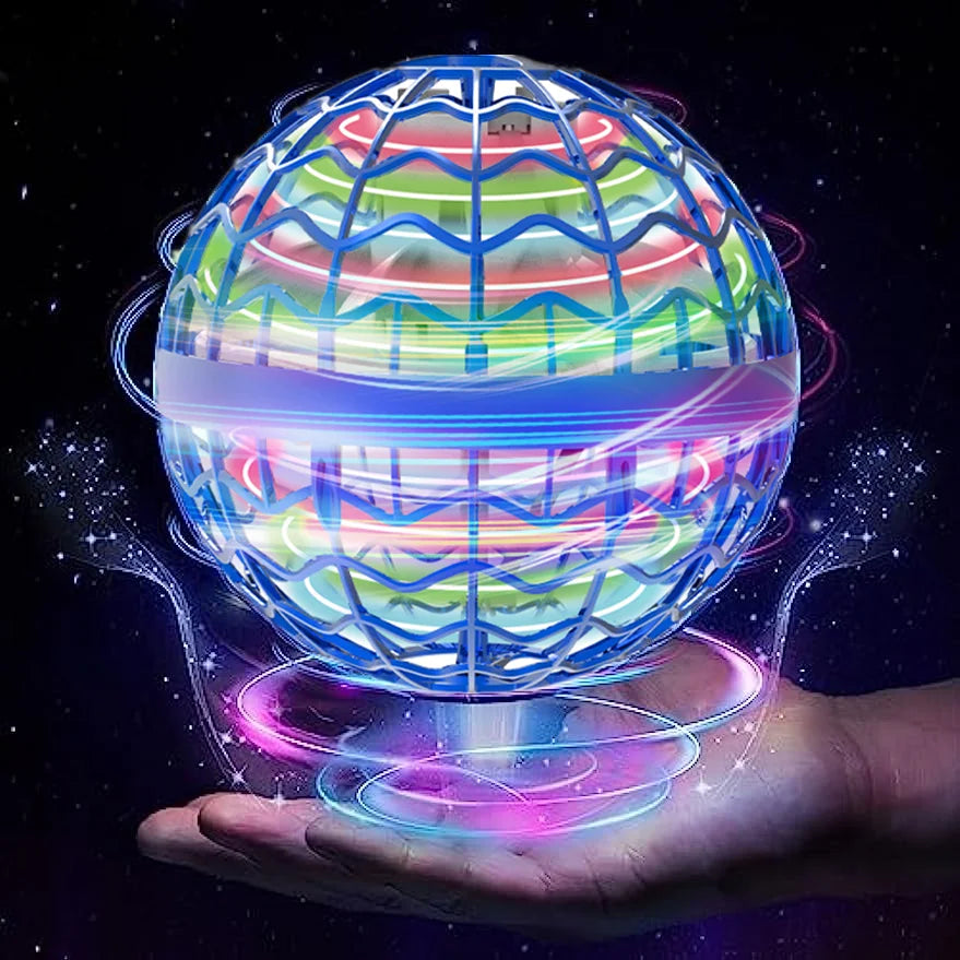 Original Product Fly Ball Hover Ball LED Light Rotating Fly Ball Toy Flying Drone Ball 2023 Indoor and Outdoor Children's Gift - Retail Second