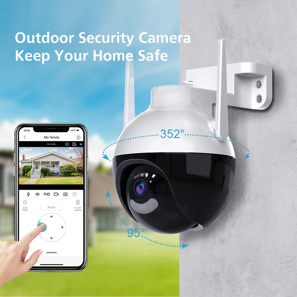 8MP PTZ WiFi IP Camera 4K AI Detection Color Night Vision Audio Video A18 ICSEE Outdoor Security CCTV Surveillance Camera Retail Second