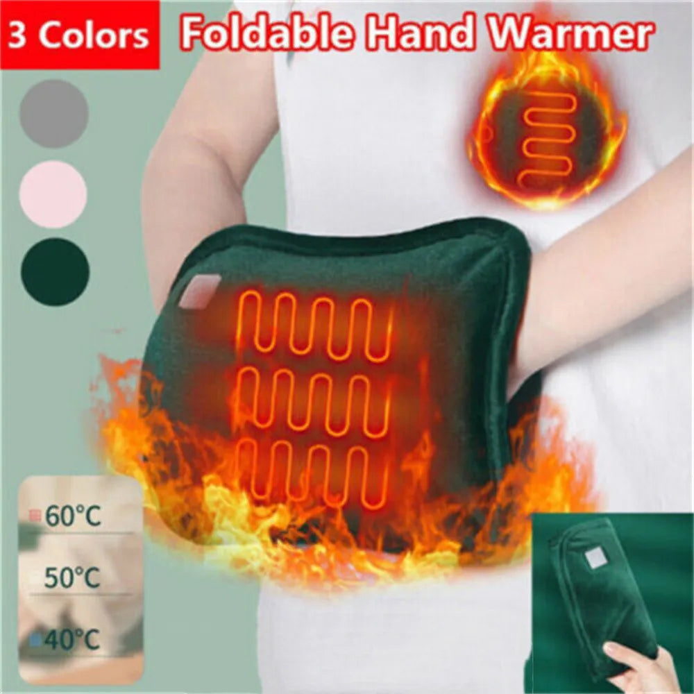 USB Charging Hand Warmer Cold-Proof Electric Heating Pad Flannel Graphene Heat Explosion-Proof Warm Bag Winter Sleeping Pillow - Retail Second