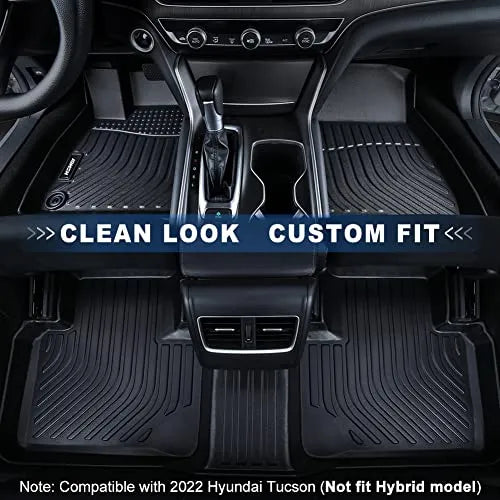All Weather Floor Mats For Cars 5 Seats 2 Rows Front Rear Anti Dirty Pad Interior Parts Car Accessorie - Retail Second