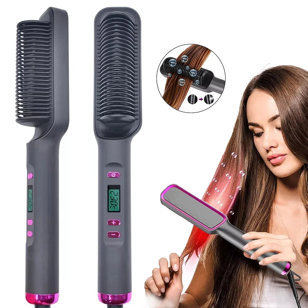 Electric Hot Comb | Salon-Grade Straight Hair in Minutes
