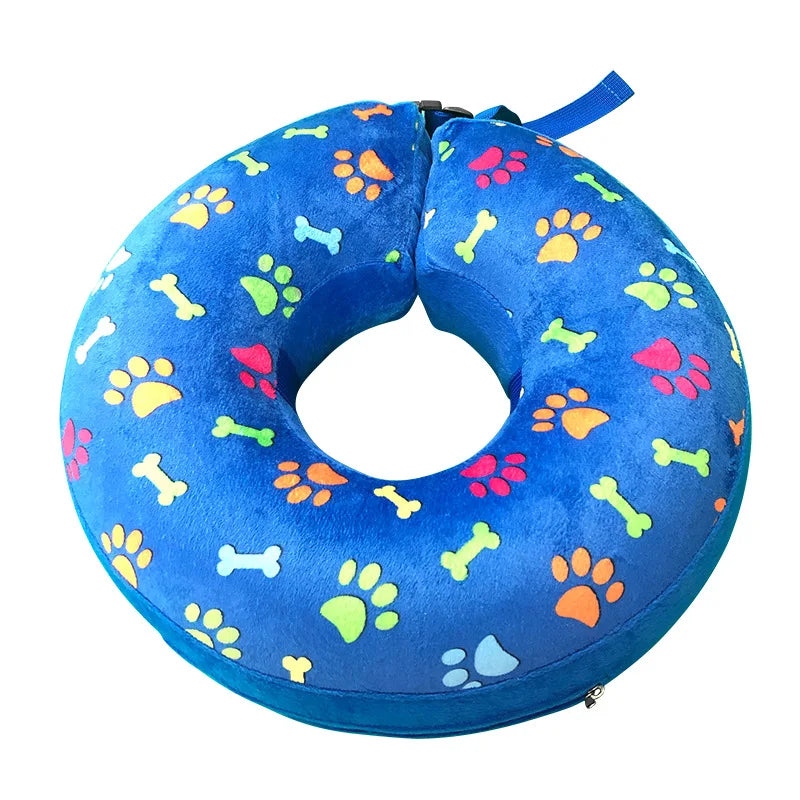 Inflatable Dog Collar Isabelino Anti-bite Injury Elizabethan Collar For Dogs Cat Recovery Neck Wound Protective Dog Accessories - Retail Second