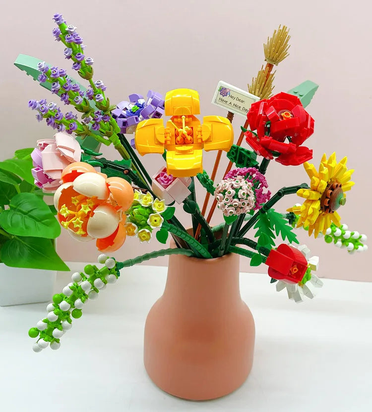 DIY Flower Building Blocks for Kids | Handmade Gift Ideas