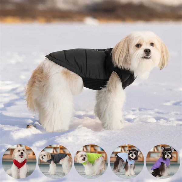 Warm Winter Dog Jacket with Zipper: Pet Vest for Small Dogs - Retail Second
