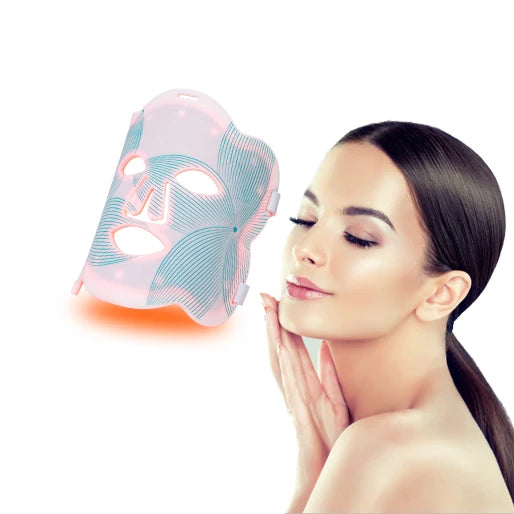 Red Light Wrinkles Face Light Therapy Mask: Reduce Wrinkles with LED Skincare - Retail Second
