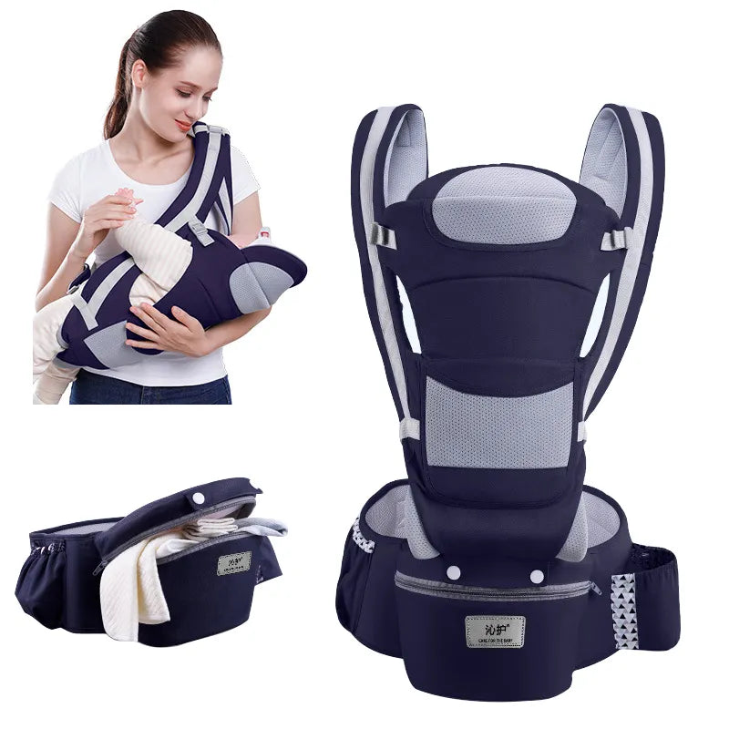 Newborn Ergonomic Baby Carrier Backpack Infant Baby Hipseat Carrier Front Facing Ergonomic Kangaroo Baby Wrap Sling Travel Retail Second