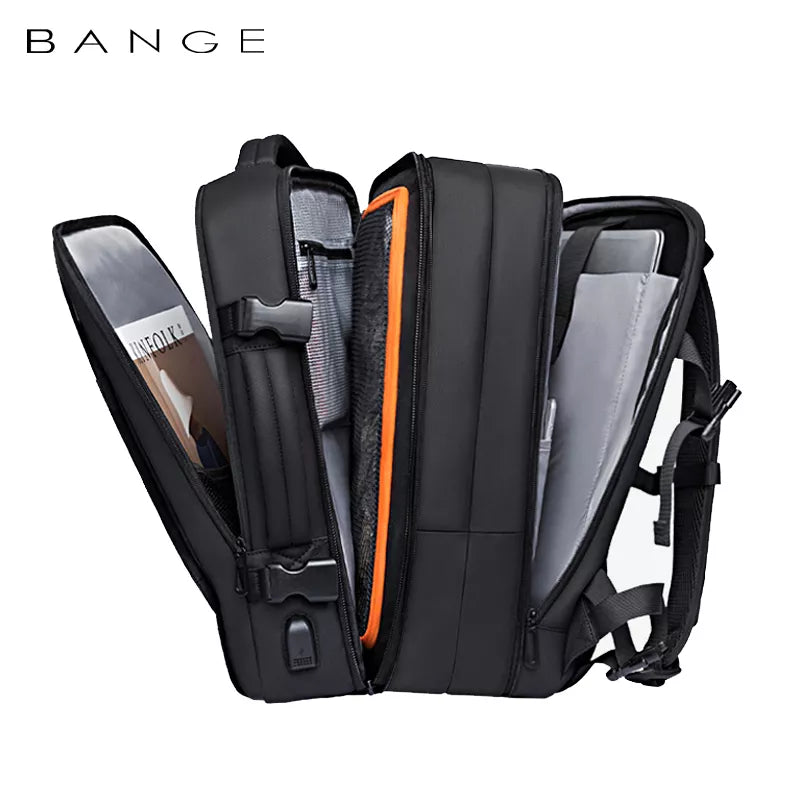 Travel Backpack Men Business Aesthetic Backpack School Expandable USB Bag Large Capacity 17.3 Laptop Waterproof Fashion Backpack Retail Second