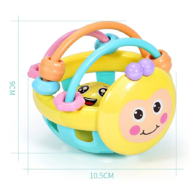 Baby Soft Teething Toys Newborn Early Educational Sensory Teether Rattle Touch Hand Grasping Ball Develop Infant Ball Game Toy Retail Second