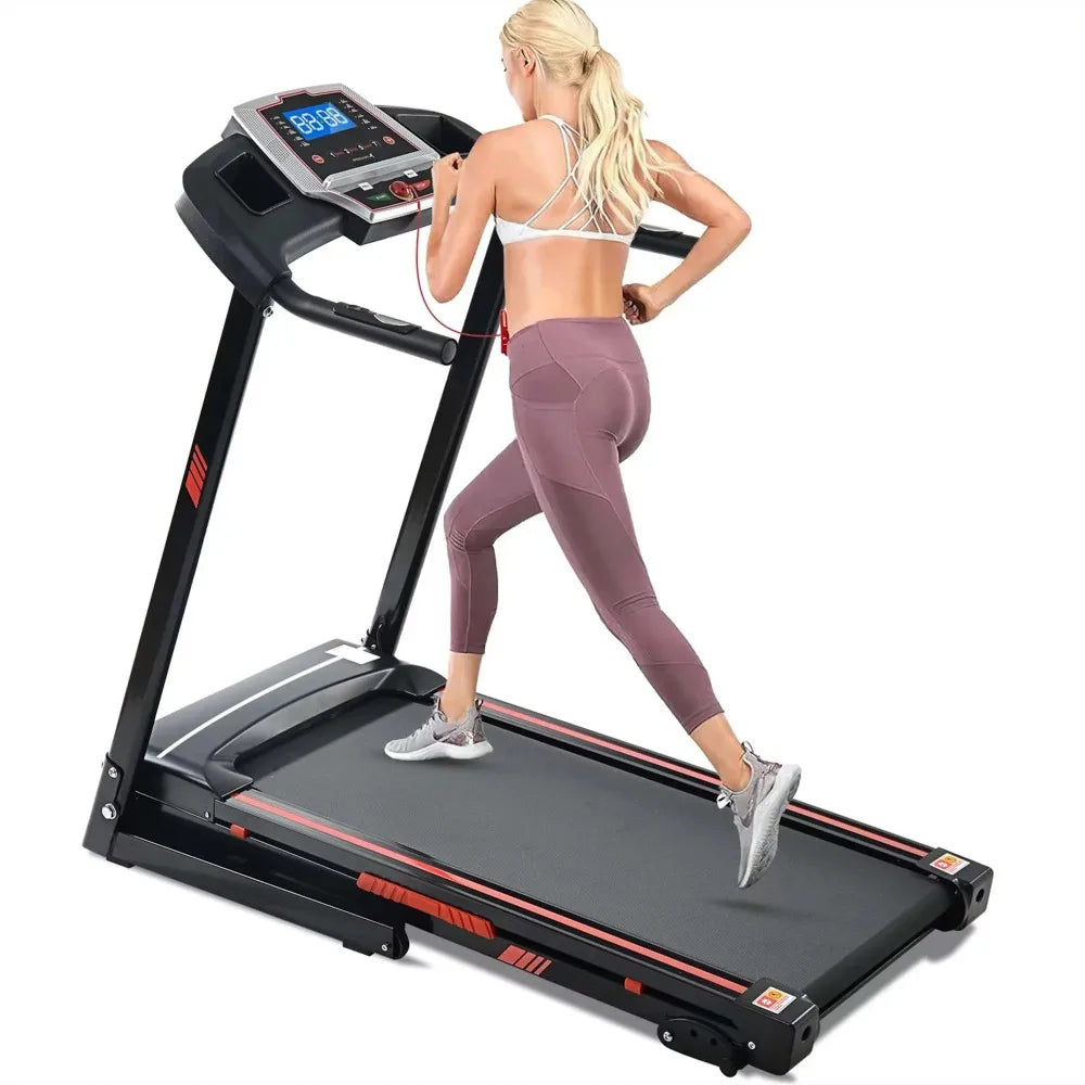 Folding Treadmill with Incline, running karne wali machine, 300 lbs+ Capacity, 3.5 HP Running Machine for Home Gym Workout,freight free - Retail Second