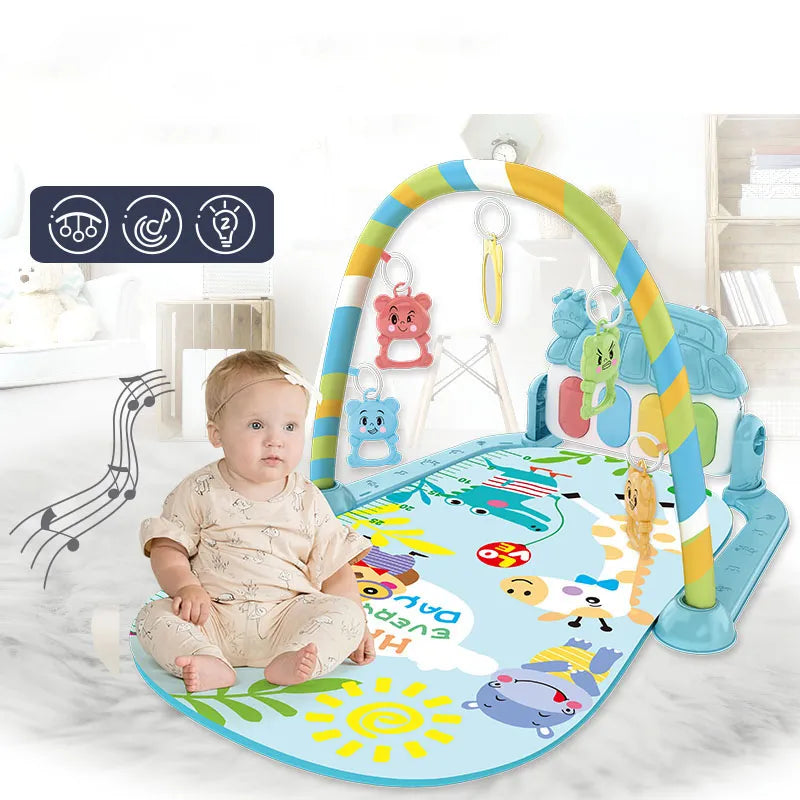 Baby Fitness Stand Toys Baby Music Foot Piano Newborn Piano Crawling Pad Retail Second