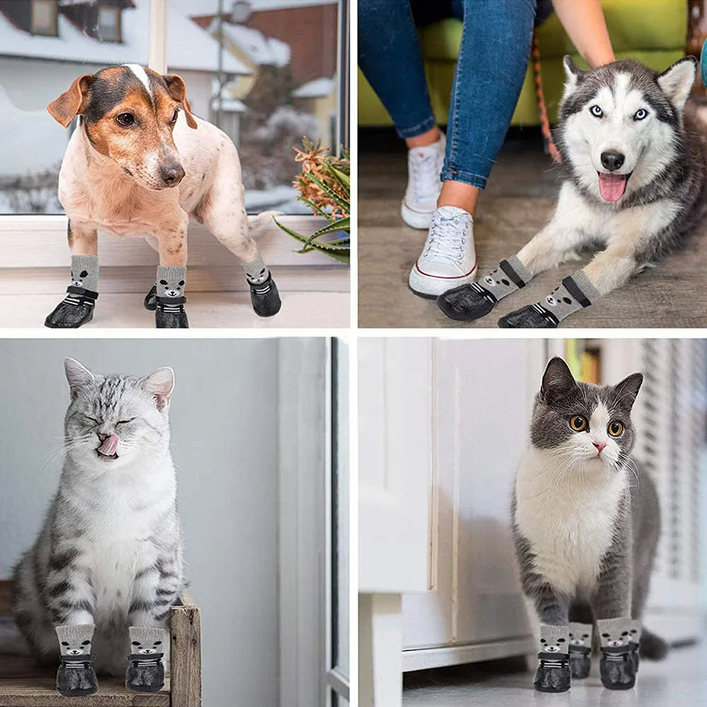 Waterproof Dog Socks: Non-Slip & Breathable for Pets