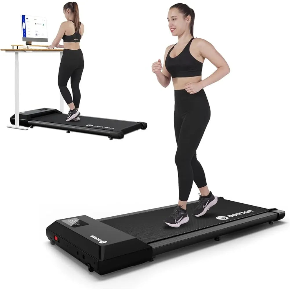 Compact Under Desk Treadmill - 2.5HP Power for Walking and Jogging
