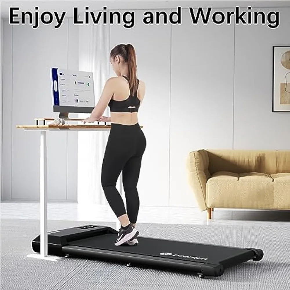 Walking Pad 2 in 1 Under Desk Treadmill, 2.5HP Low Noise Walking Pad Running Jogging Machine with Remote Control Home Office Retail Second