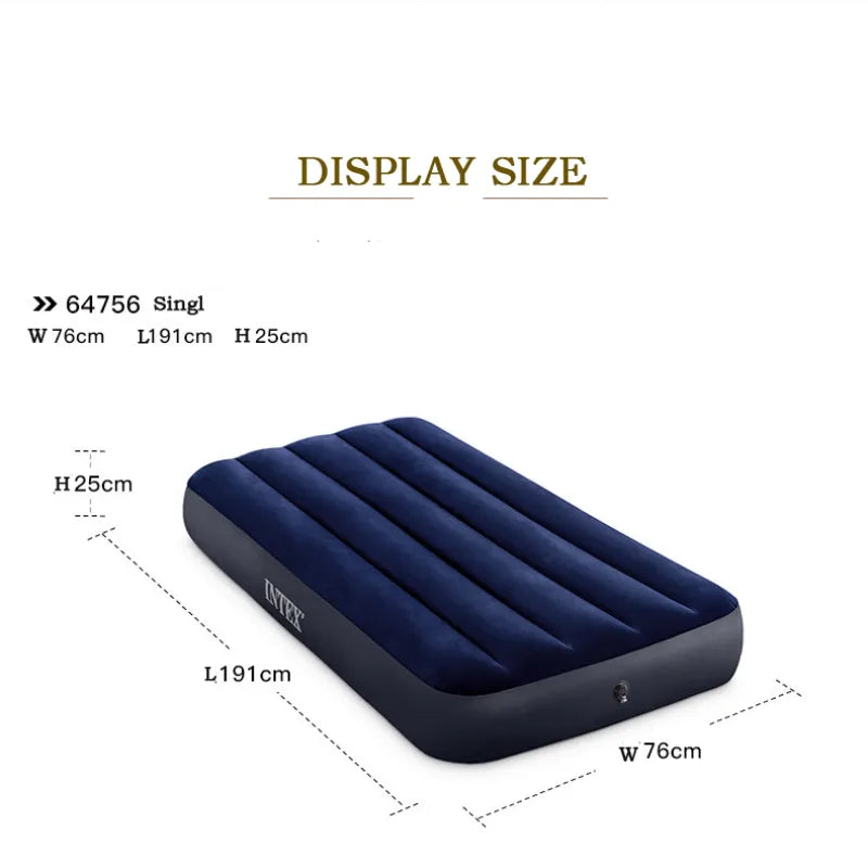 Intex 64756 Single design air bed inflatable air mattress with built-in pump  air mattress - Retail Second