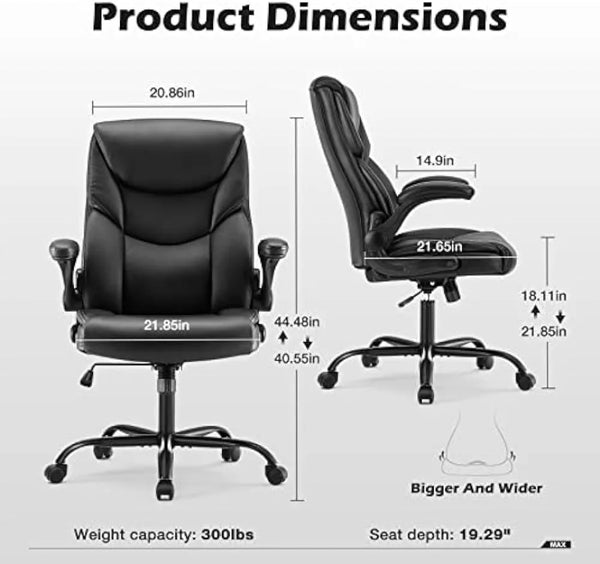 Ergonomic Adjustable Computer Desk Black Office Chair - Retail Second