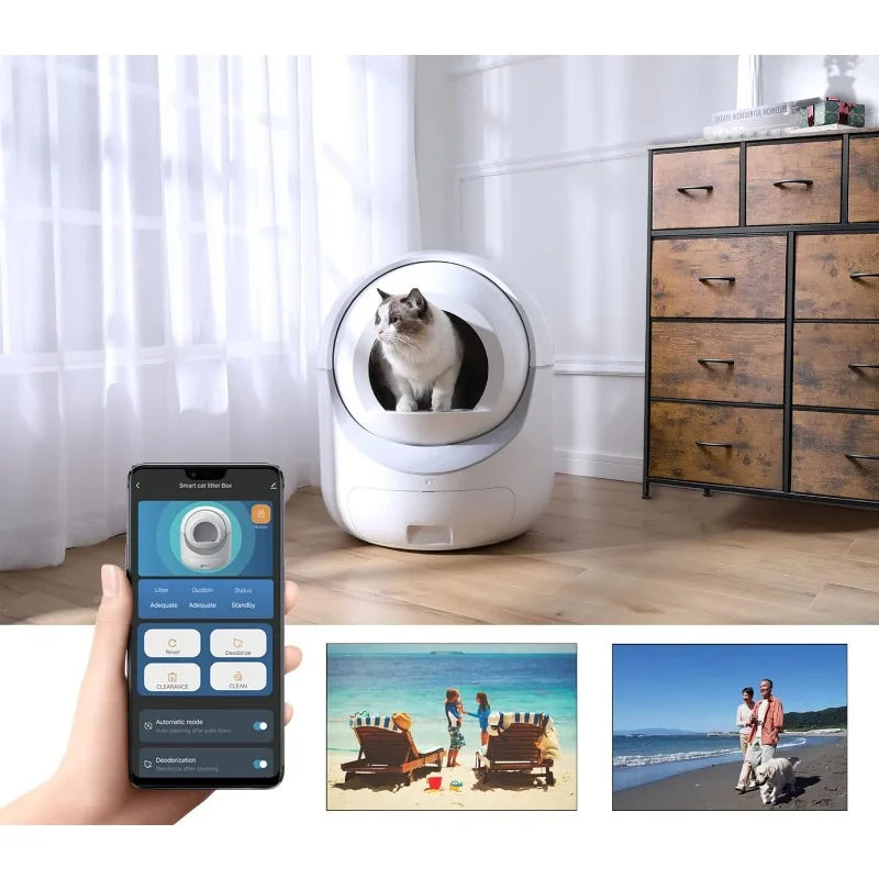 BOUSSAC Automatic Cat Litter Box Robot | Smart & Self-Cleaning