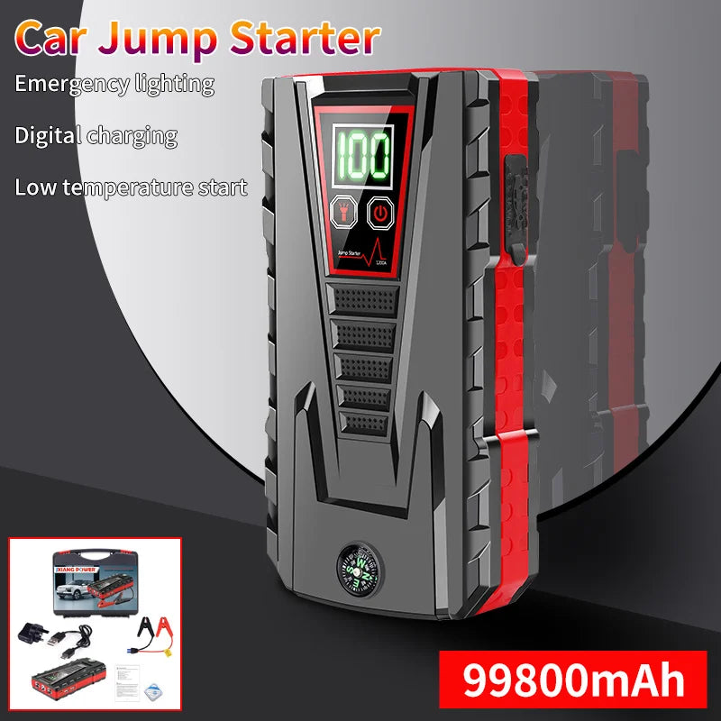 99800 mAh Portable Car Jump Starter Power Bank Car Booster Charger 12V Starting Device Petrol Diesel Car Emergency Booster - Retail Second