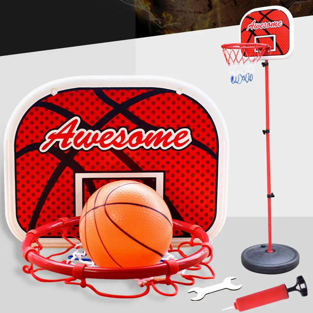 Basketball Hoop And Stand Adjustable Height Outdoor Backyard Basketball Games Mini Toys Portable Basketball System - Retail Second
