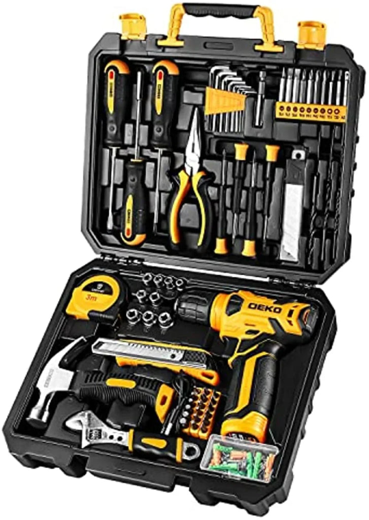 DEKOPRO 126-Piece Power Tool Kit - Complete DIY Repair Set