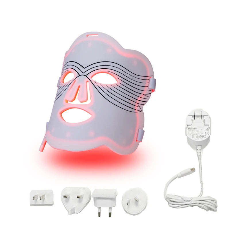 Red Light Wrinkles Face Light Therapy Mask Skincare Masks Reduce Led Face Mask Light Therapy Retail Second