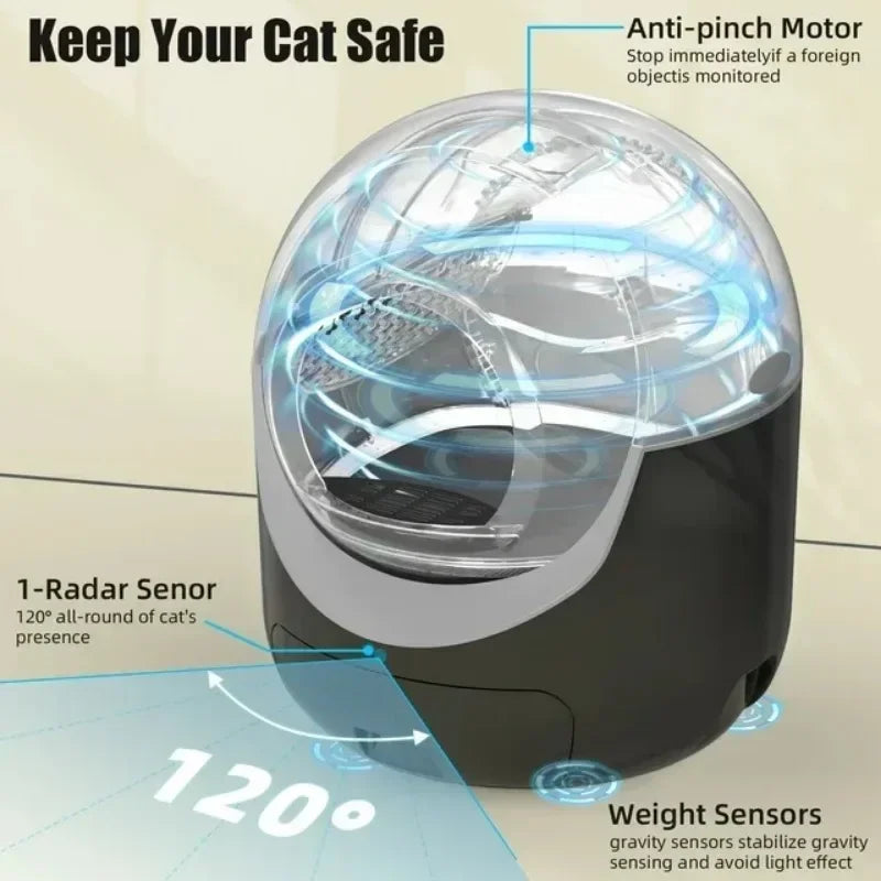 WIFI-Controlled Smart Cat Litter Box - Quiet, Clean & Automatic
