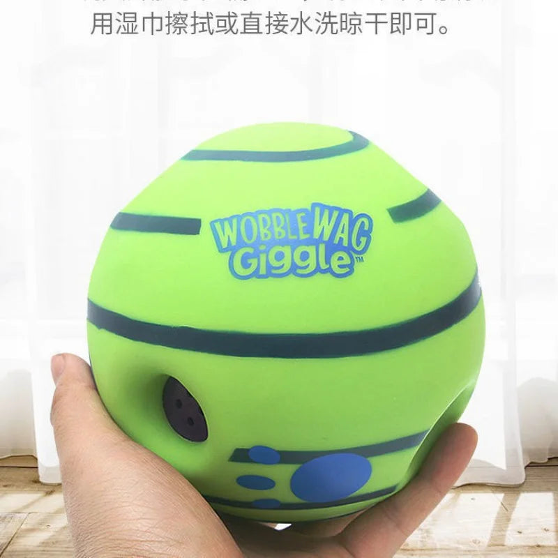 Pet toy dog self hif to dog toy giggle sound ball bite pet ball rolling grinding teeth to relieve bored. Mmm - Retail Second