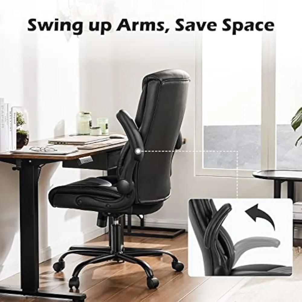 Ergonomic Adjustable Computer Desk Black Office Chair - Retail Second
