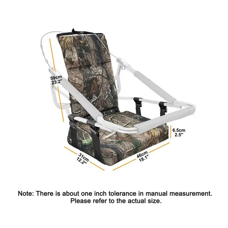 Ladder Stand Seat Adjustable Strap Replacement Treestand Seats Seat Tree Stand Rail Pads Hunting Accessories Ladder Stands Lock - Retail Second