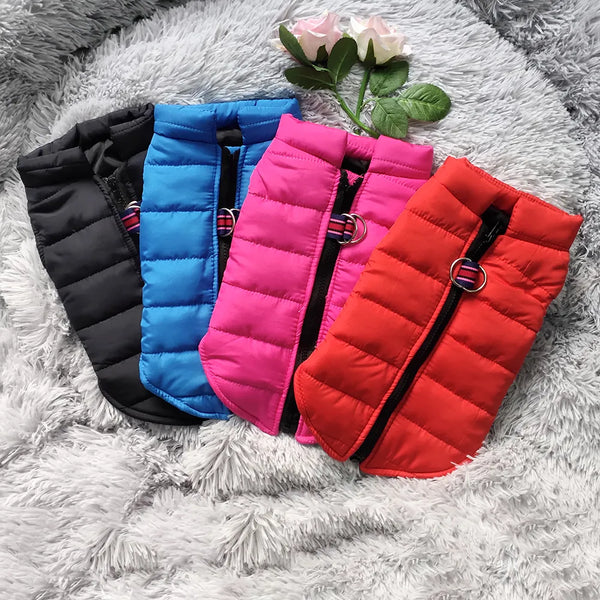 Waterproof Pet Jacket Winter Warm Dog Clothes for Small Dogs Puppy Cat Vest Chihuahua Costume Pug Poodle Yorkie Schnauzer Coats