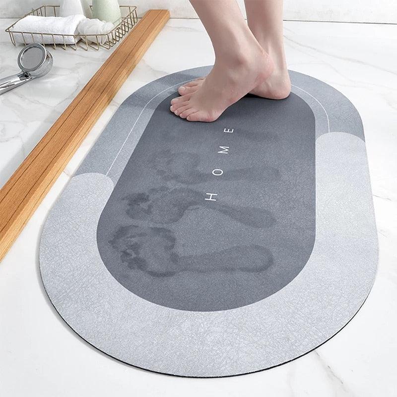 Bath Mat Super Absorbent Non slip Diatom Mud Bathroom - Retail Second