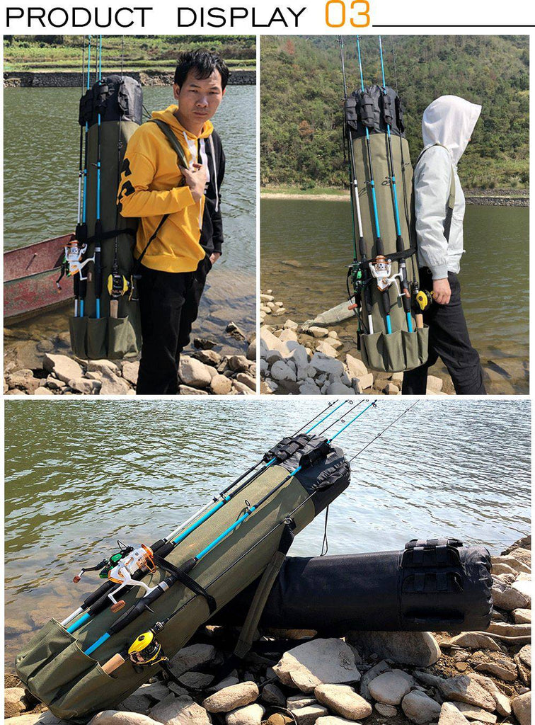 Portable Fishing Rod & Tackle Pole Bag - Retail Second
