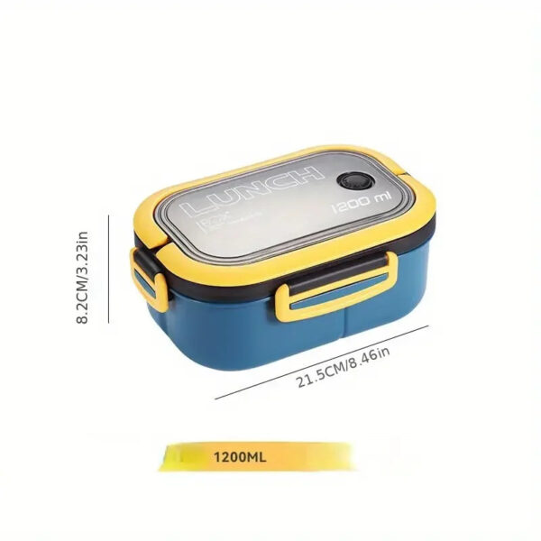 Leak-Proof Kids Bento Lunch Box with Utensils - Microwave Safe