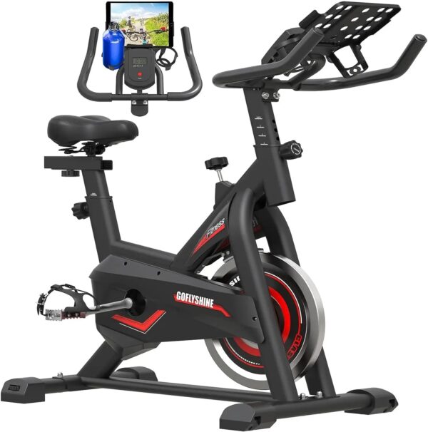 GOFLYSHINE Exercise Bike - Home Cardio & Fitness