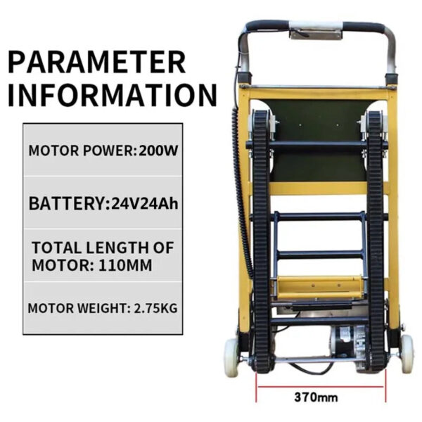 Crawler Electric Stair Climber 150kg Up And Down Stairs Stair Climbing Machine With Battery Heavy Goods Handling Machine