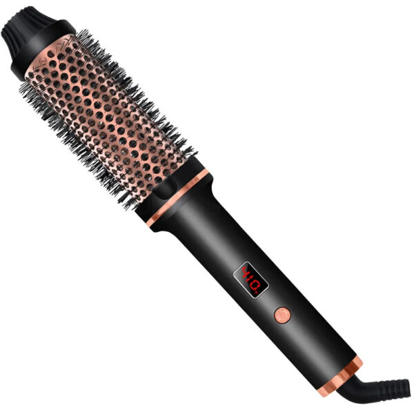 UKLISS 1.5" Heated Curling Brush - Ceramic Tourmaline Volumizing Hair Styler