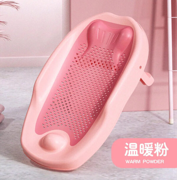 Baby Bath Support Seat - Adjustable Anti-Slip Newborn Shower Rack for Bathtub