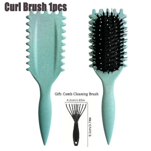 Curl Define Styling Brush | Boar Bristle Detangling Hair Brush for Curly Hair