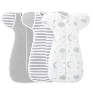 100% Cotton Newborn Swaddle Sleepsack for 0-6 Months Baby – Soft Baby Swaddling Bedding